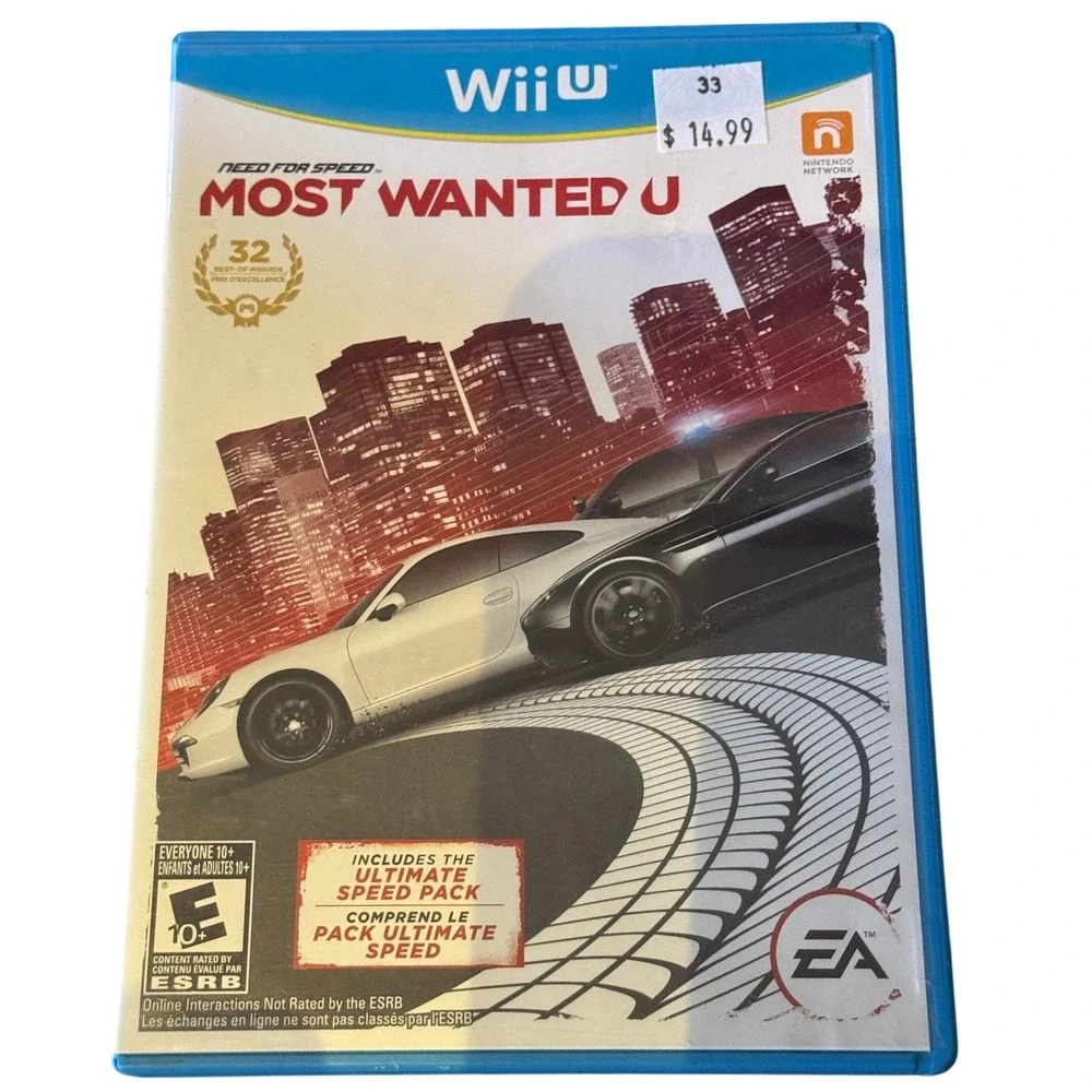 Need for Speed Most Wanted U Nintendo Wii U 2013 Racing Game EA